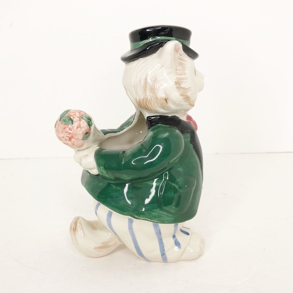 Fitz & Floyd Purrdinand ceramic hand painted 1990 vintage figurine - Picture 5 of 8